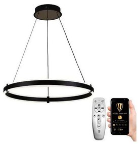 Lustră LED dimabilă pe cablu Brilagi CIRCLE LED/85W/230V 3000-6500K negru + telecomandă