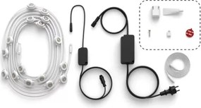 Philips Hue FESTAVIA ghirlandă LED RGBW reglabilă pentru exterior, 32 LED, 18 m, IP65