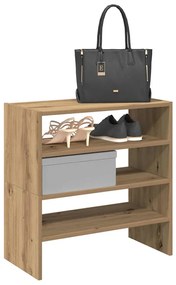 vidaXL Rafturi pantofi 2 buc Stejar Artisan stivuibil 60x30x30,5 cm