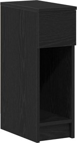 vidaXL Noptiera cu sertar stejar negru 20x36x60 cm