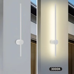 BRILAGI AURA Aplică de perete LED pentru exterior, 12W, 230V, 3000K, IP54, 65 cm, alb, CRI 90