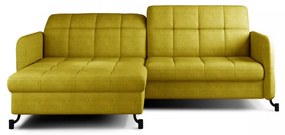 Canapea extensibila cu spatiu pentru depozitare, 225x105x160 cm, Lorelle L03, Eltap (Culoare: Galben auriu / Omega 68)