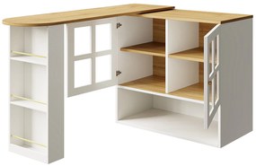 Bar rotativ 360°, Alb | Aosom Romania