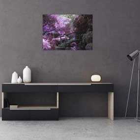Tablou - copaci violeți (70x50 cm), în 40 de alte dimensiuni noi