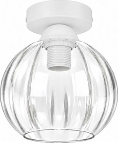 BRILAGI - Plafonieră LED RETRO GLASS 1xE27/60W/230V Ø 18 cm alb/transparent
