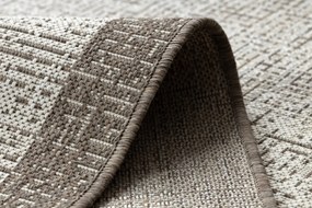 Covor sisal Floorlux 20401 Cadru şampanie si taupe