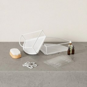 Rafturi albe de colț autoadezive din oțel 2 buc. Cubiko – Umbra