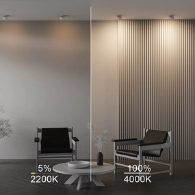 Spot LED incastrabil ajustabil IP44 Onda alb