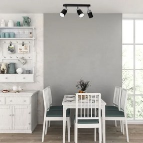 Spot RENO 3xGU10/60W/230V negru/crom