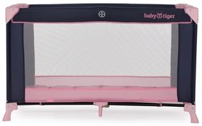 Pătuț de voiaj Baby Tiger VIKI roz KINDERKRAFT