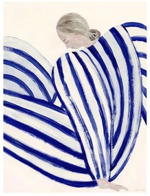 Poster 50x70 cm Blue Stripe at Concorde – Sofia Lind – The Poster Club
