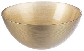 Bol din sticlă Orion Golden, diametru 21 cm, diam. 21 cm