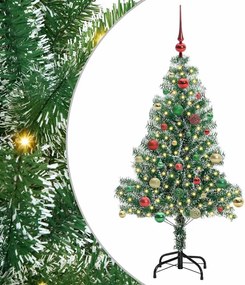 vidaXL Pom de Crăciun artificial cu zăpadă imitată și lumină LED