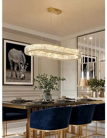 Lustra Led Cu Telecomanda, Elit's Cristal, Gold 64w