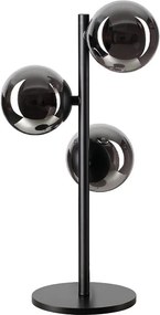 Ideal Lux - Lampă LED de birou PERLAGE 3xG9/3W/230V negru/fumuriu