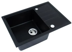 Chiuvetă de bucătărie ALVEUS 1149126 INTERMEZZO 68x48 cm negru mat