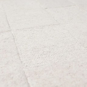 Covor fildeș țesut manual din lână 200x290 cm Checkerboard – Flair Rugs