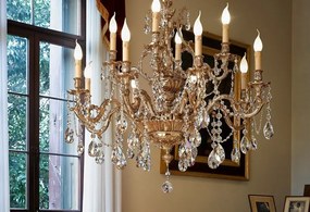 Candelabru 12 brate LUX cu cristale Scholer, Versailles