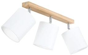 Spot-Light 56744374 - Lampă spot APRILLIA 3xE27/25W/230V stejar alb