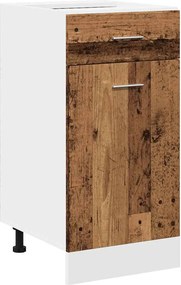 vidaXL Dulap inferior cu sertar “Lyon” lemn vechi 40x46x81,5cm