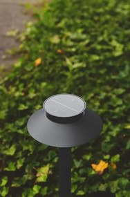 Stalp LED solar de exterior cu senzor de miscare IP44 Justina negru