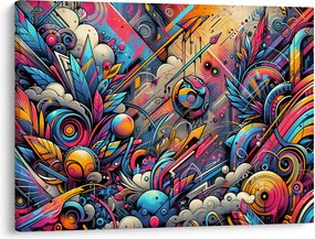 Tablou - Graffiti multicolor (70x50 cm)