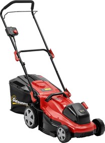 Outsunny Mașină de tuns iarbă electrică 800 W cu lățime de tăiere 40 cm, coș 45L, afișaj baterie, protecție la suprasarcină, 7 trepte de tăiere | Aosom Romania