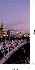 Fototapet pentru ușă - Podul Alexandru al III-lea în Paris (95x205cm)