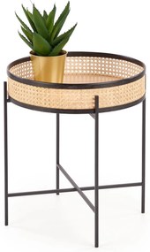 Masuta de cafea Rattan Natural, LANIPA 50x55 cm