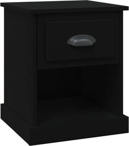 vidaXL Noptieră, negru, 39x39x47,5 cm, lemn prelucrat