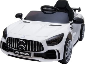 Masinuta Electrica cu acumulator pentru copii NOVOKIDS™ Mercedes AMG GTR , Roti din Cauciuc EVA, 3-8 ani , usi cu deschidere , Baterie12V, 2 Viteze,