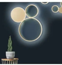Aplica/Plafoniera moderna LED SMD 42W PL.POIS/ORO-PC