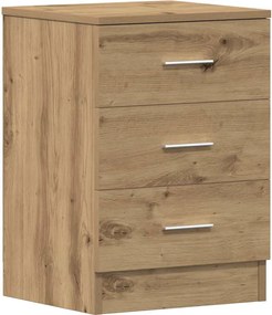 vidaXL Noptieră, stejar artizanal, 38x35x55 cm, lemn prelucrat