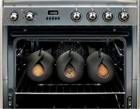 Vas pentru preparare si coacere paine Lekue 1009036, 24 x 20 x 9,5 cm, 300 ml, Silicon platinat, -60 +220 °C, Negru