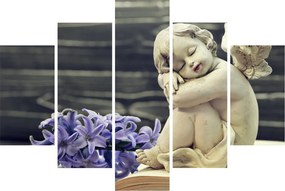 Tablou - Înger cu floare (150x105 cm)