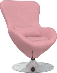 vidaXL Fotoliu ou Roz Catifea
