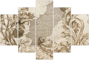 Tablou - Perete cu flori (150x105 cm)