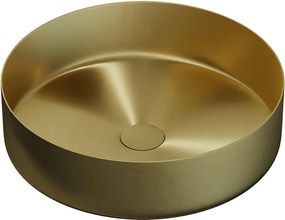 Lavoar pentru blat LJORDAL Ø 40 cm, oțel/alamă