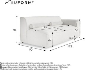 Modul pentru canapea gri (cu colț pe partea dreaptă) Flex Felix – Miuform