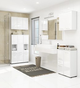 Dulap pentru baie Farid TYP6 (alb lucios). 1069058