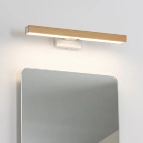 Aplică LED pentru oglindă de baie Brilagi WOODY MIRROR LED/8W/230V IP44 stejar/alb