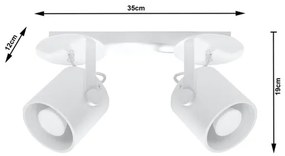 Lampă spot LAROSA 2 2xGU10/40W/230V alb