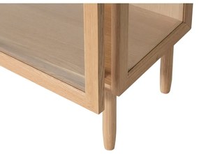 Vitrină lemn din lemn de stejar 60x130 cm Kaiser – Hübsch