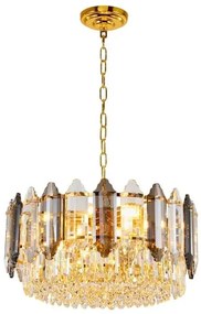 Candelabru Cristal, Elisa, 30cm Gold