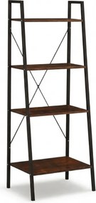 Biblioteca TAYLOR 4 rafturi 147x60 cm, rustic maro
