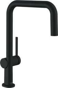 Baterie bucatarie Hansgrohe Talis M54 220 negru mat cu 1 tip de jet