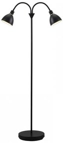 Lampadar modern cu 2 brate flexibile Ray negru 63224003 NL
