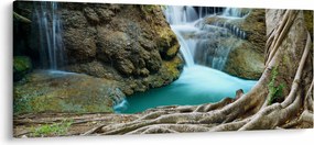 Tablou - Râu cu cascade (120x50 cm)