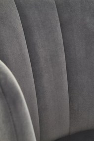 Scaun K386 velvet gri