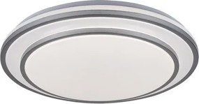 Plafoniera LED cu telecomanda Lupita argintiu, alb